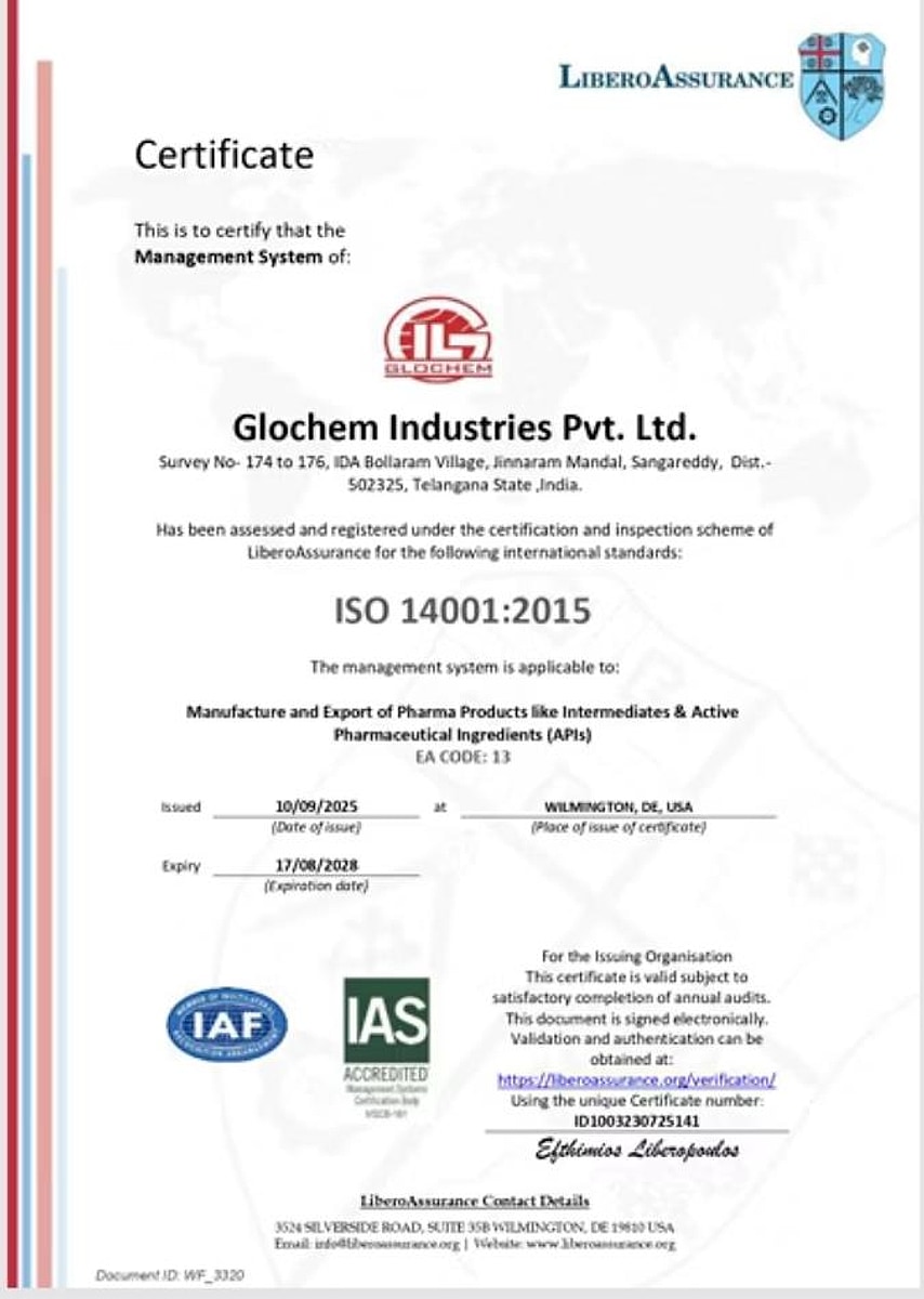 ISO 14001:2015 Certificate