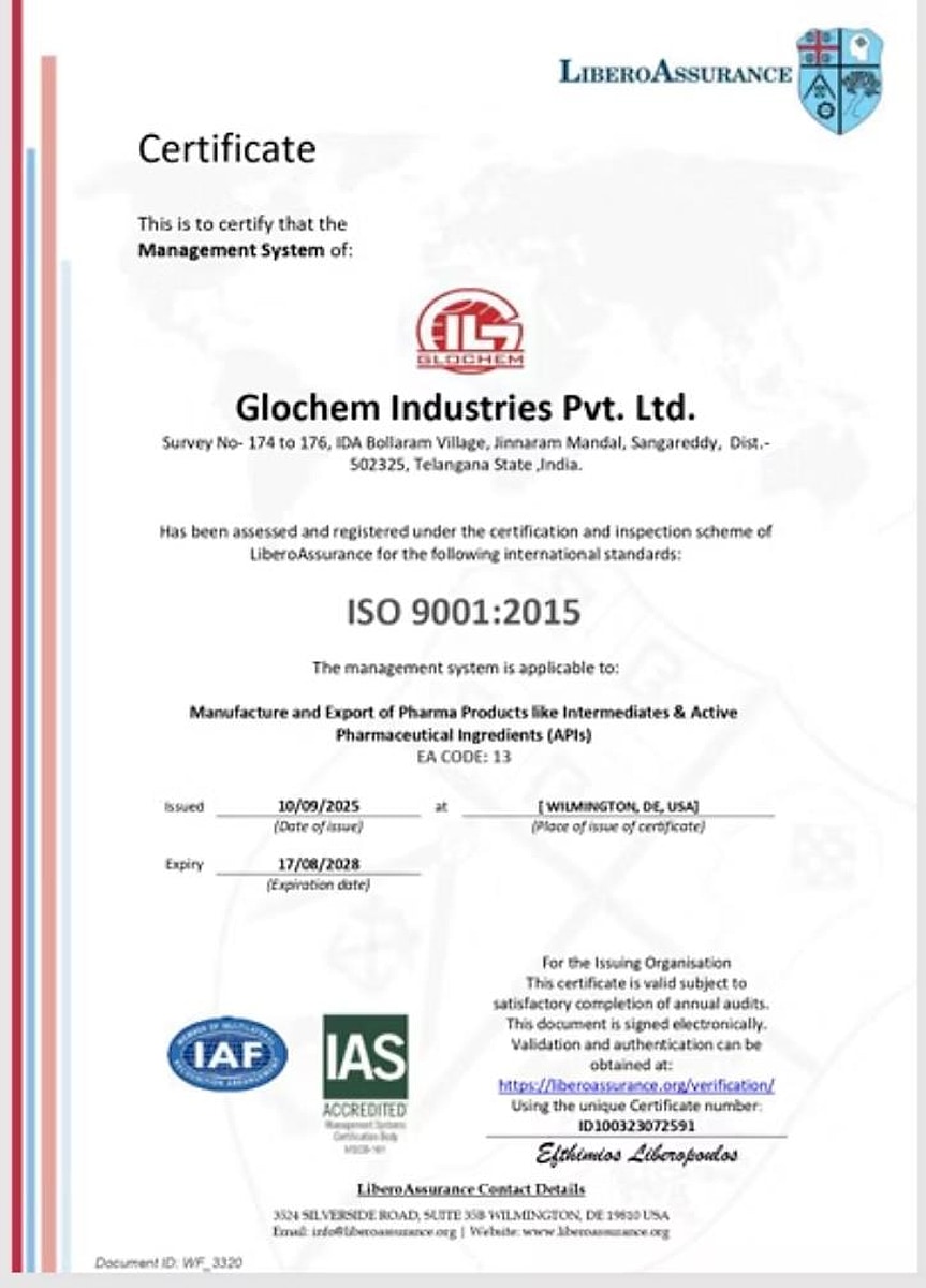 ISO 9001:2015 Certificate